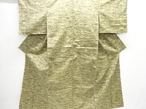 家屋風景模様織り出し西陣お召着物